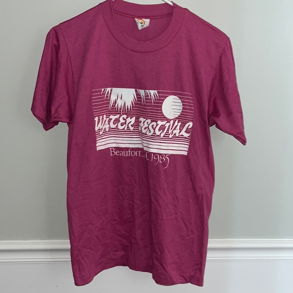 Vintage Festival t-shirt pink Medium